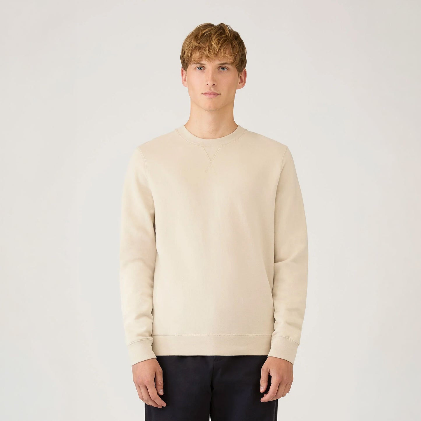 Sunspel Loopback Sweatshirt Hazelwood