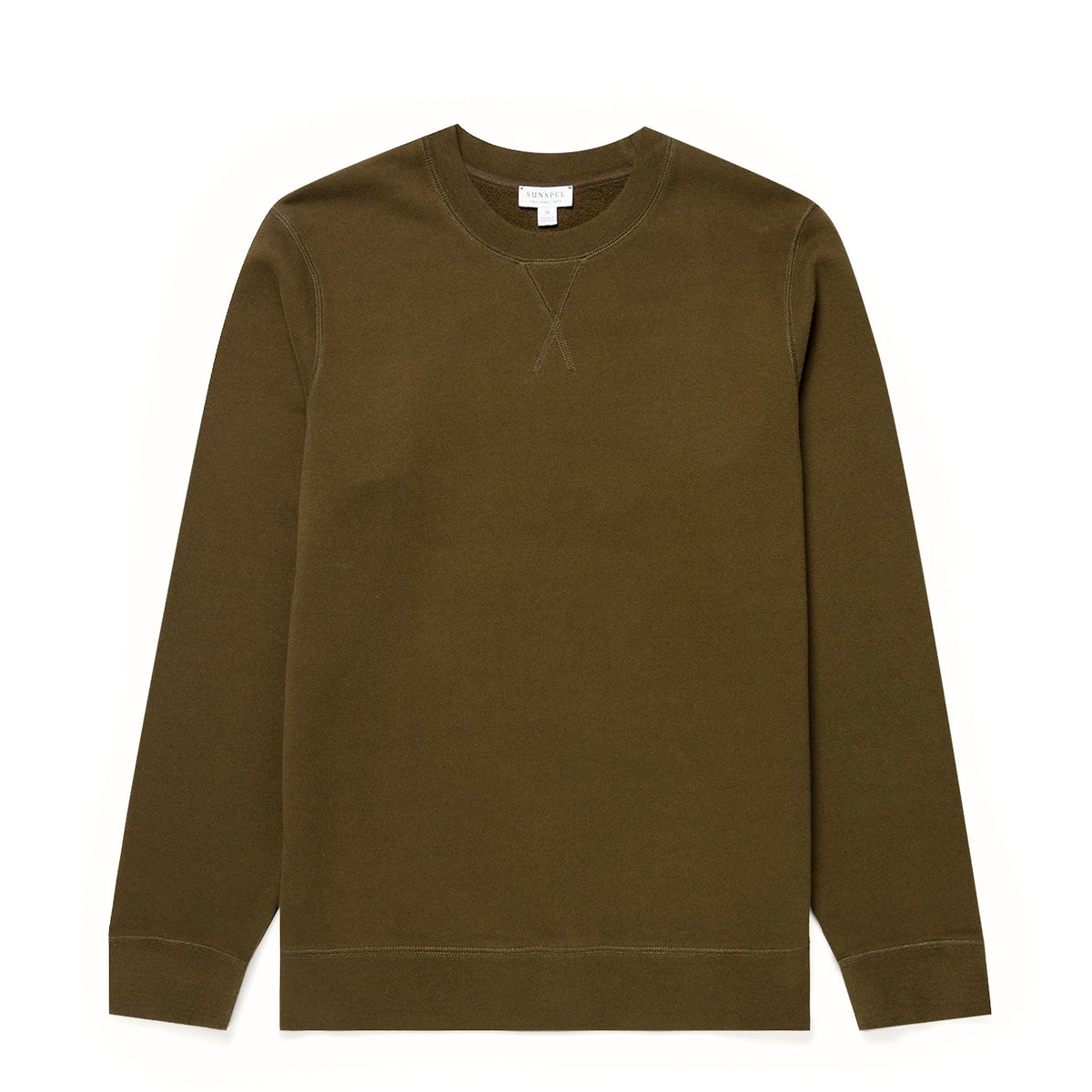 Sunspel Loopback Sweatshirt Loden Green