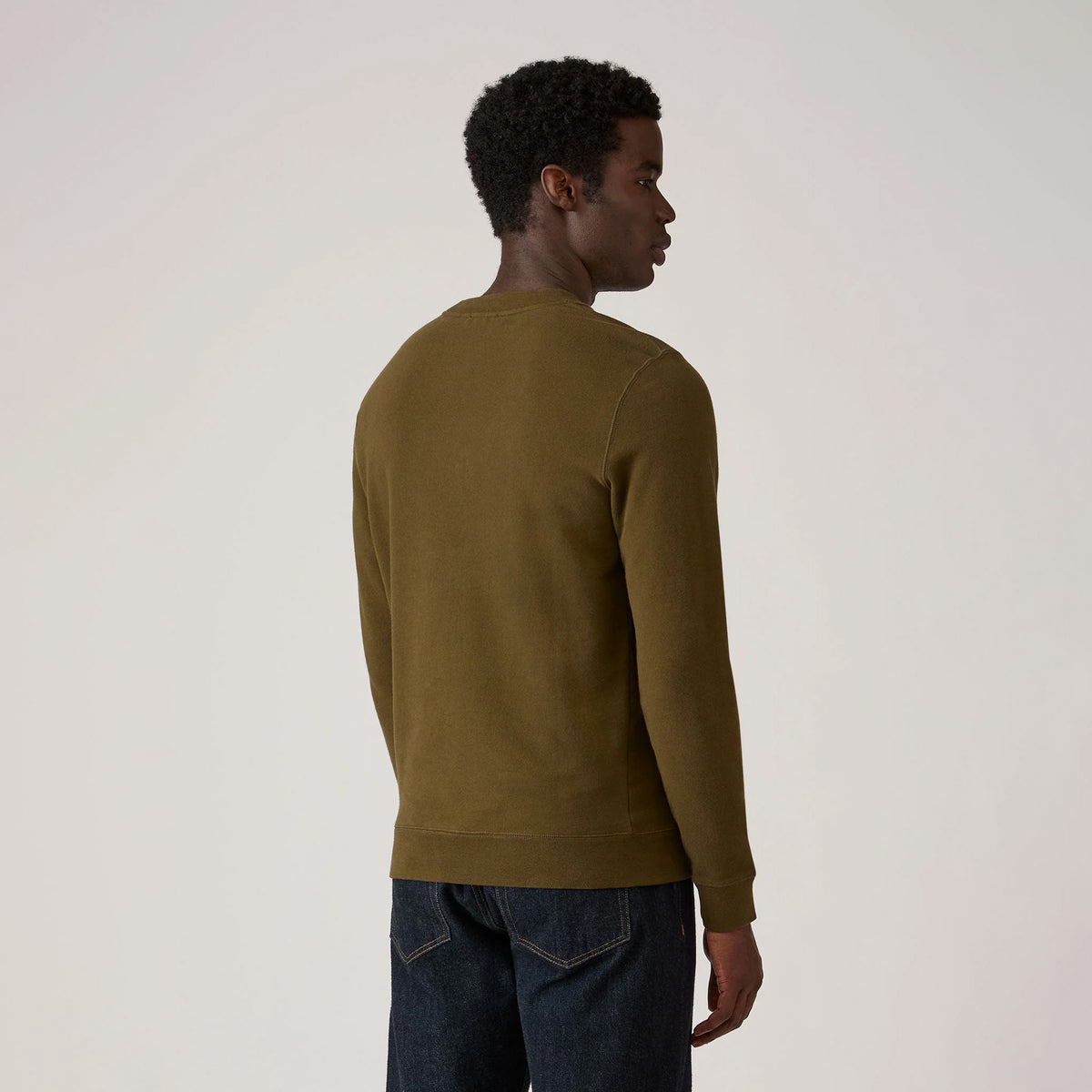 Sunspel Loopback Sweatshirt Loden Green