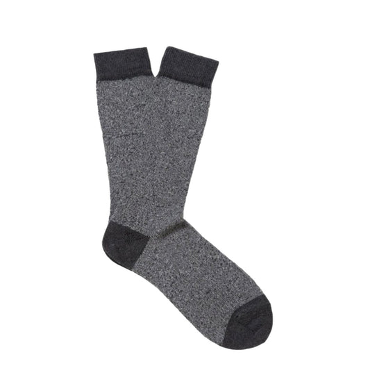 Sunspel Organic Cotton Socks Grey Marl Twist