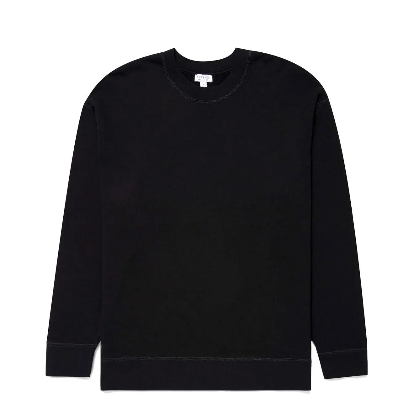 Sunspel Oversized Loopback Sweatshirt Black
