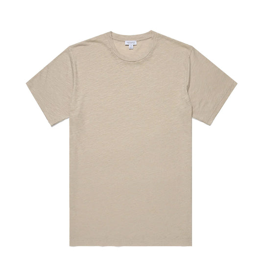 Sunspel Pima S/S Crew Neck Tee Ash Grey