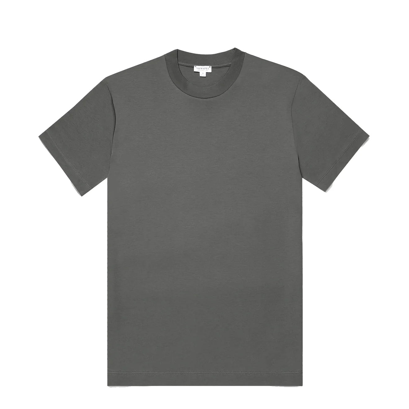 Sunspel Relaxed Fit Heavyweight Supima Cotton T‑Shirt Drill Green - The Sporting Lodge