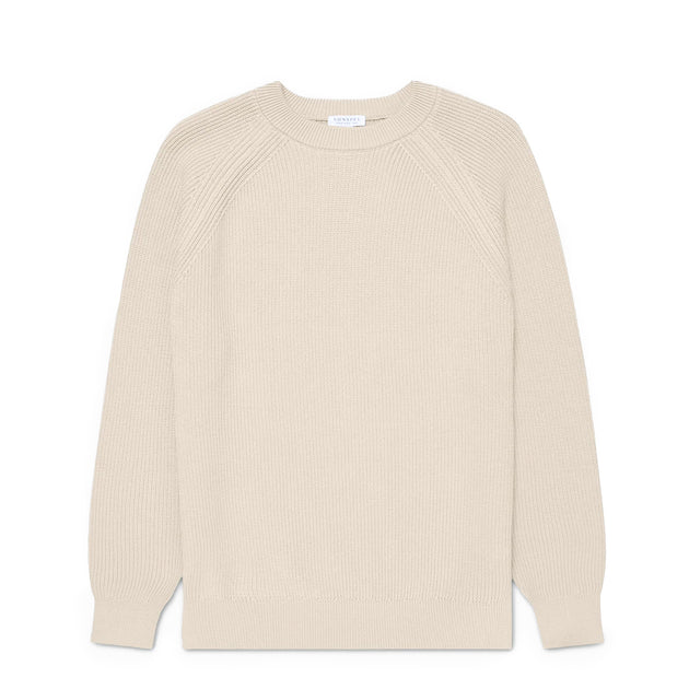 Sunspel Ribbed Cotton Jumper Mink – The Sporting Lodge