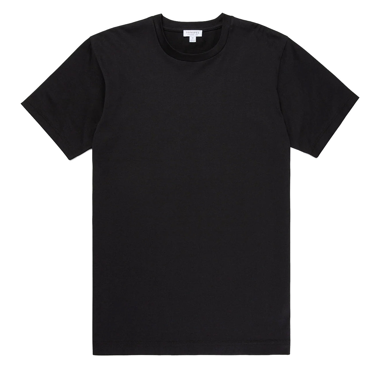 Sunspel Riviera Midweight T-Shirt Black - The Sporting Lodge
