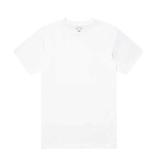 Sunspel Riviera Midweight T-Shirt White - The Sporting Lodge