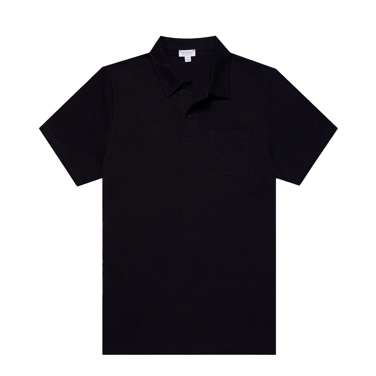 Sunspel Riviera Polo Shirt Midnight Navy - The Sporting Lodge