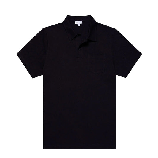 Sunspel Riviera Polo Shirt Midnight Navy