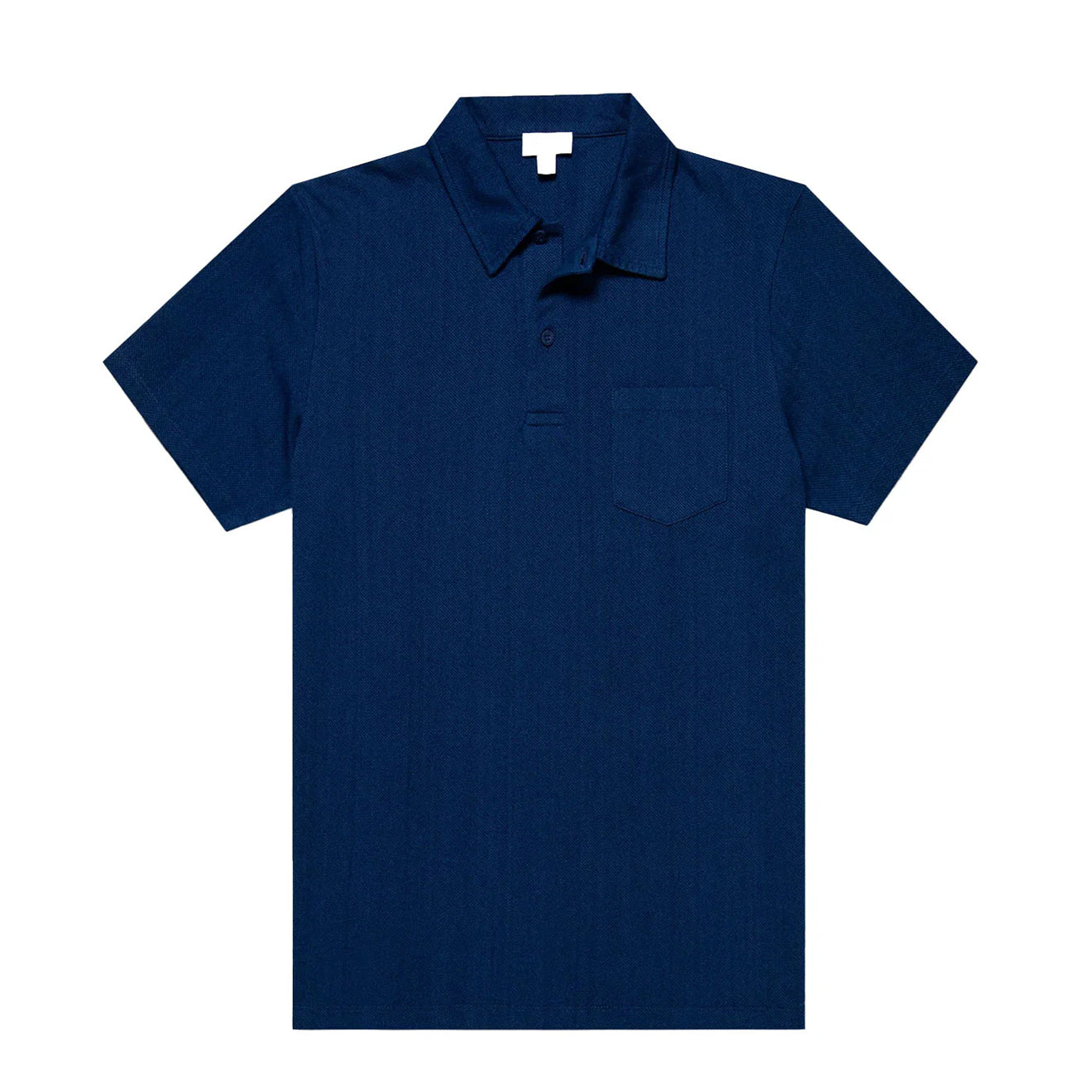 Sunspel Riviera Polo Shirt Real Indigo - The Sporting Lodge