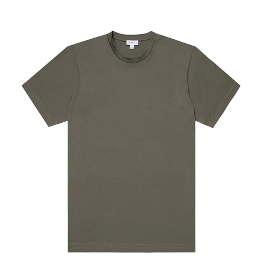 Sunspel Riviera S/S Crew Neck Tee Khaki