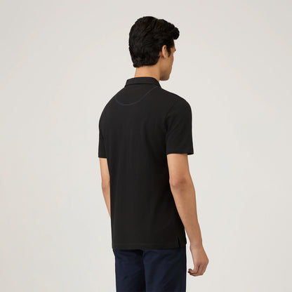 Sunspel Riviera S/S Polo Shirt Black