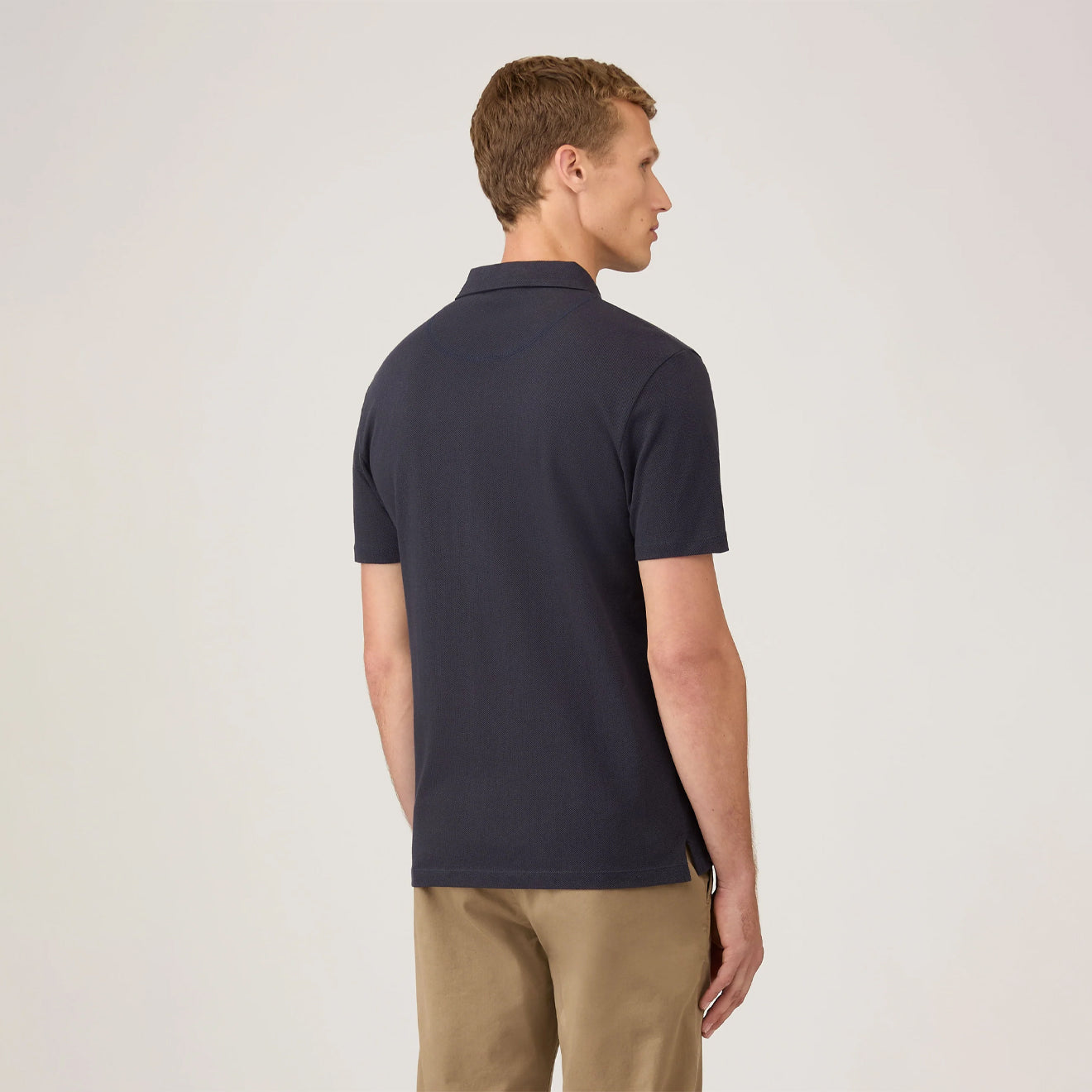 Sunspel Riviera S/S Polo Shirt Navy