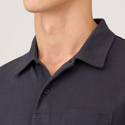 Sunspel Riviera S/S Polo Shirt Navy
