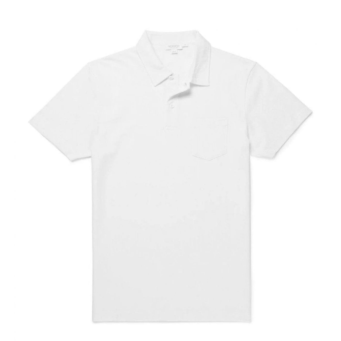 Sunspel Riviera S/S Polo Shirt White