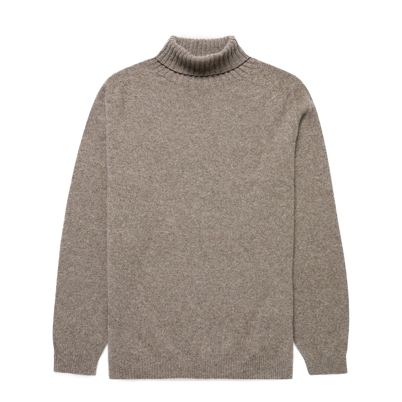 Sunspel Roll Neck Sweater Bark - The Sporting Lodge