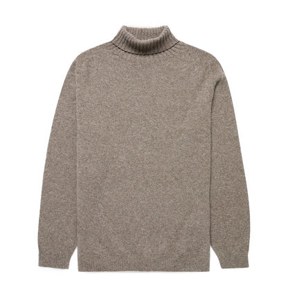 Sunspel Roll Neck Sweater Bark - The Sporting Lodge