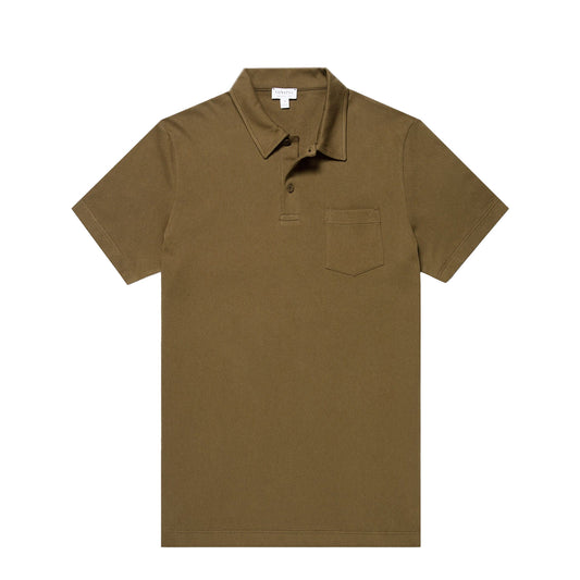 Sunspel S/S Riviera Polo Loden Green