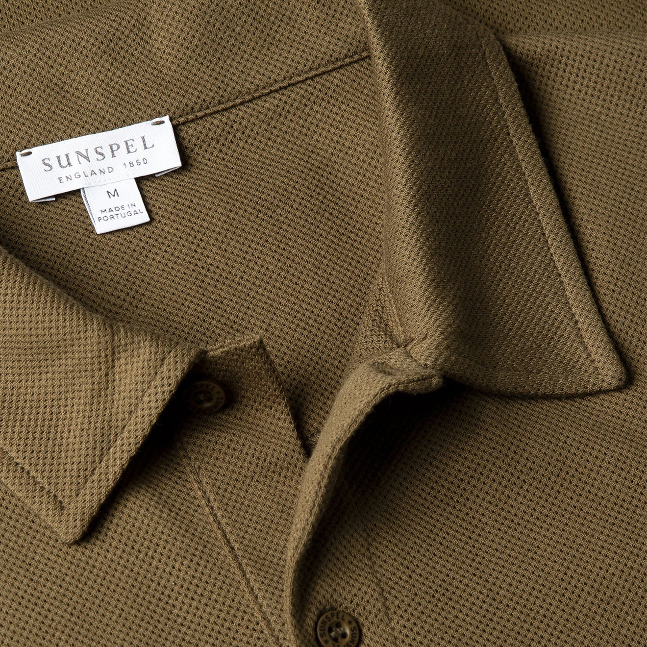 Sunspel S/S Riviera Polo Loden Green