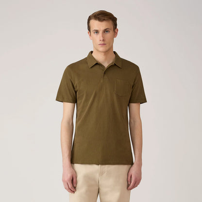 Sunspel S/S Riviera Polo Loden Green