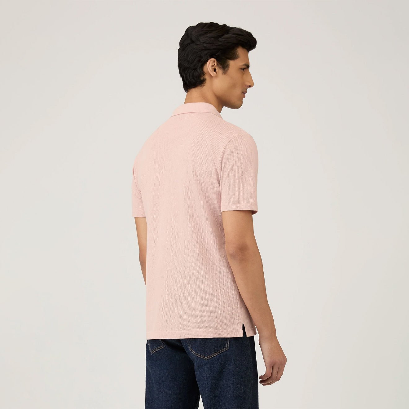 Sunspel SS Riviera Polo Pale Pink