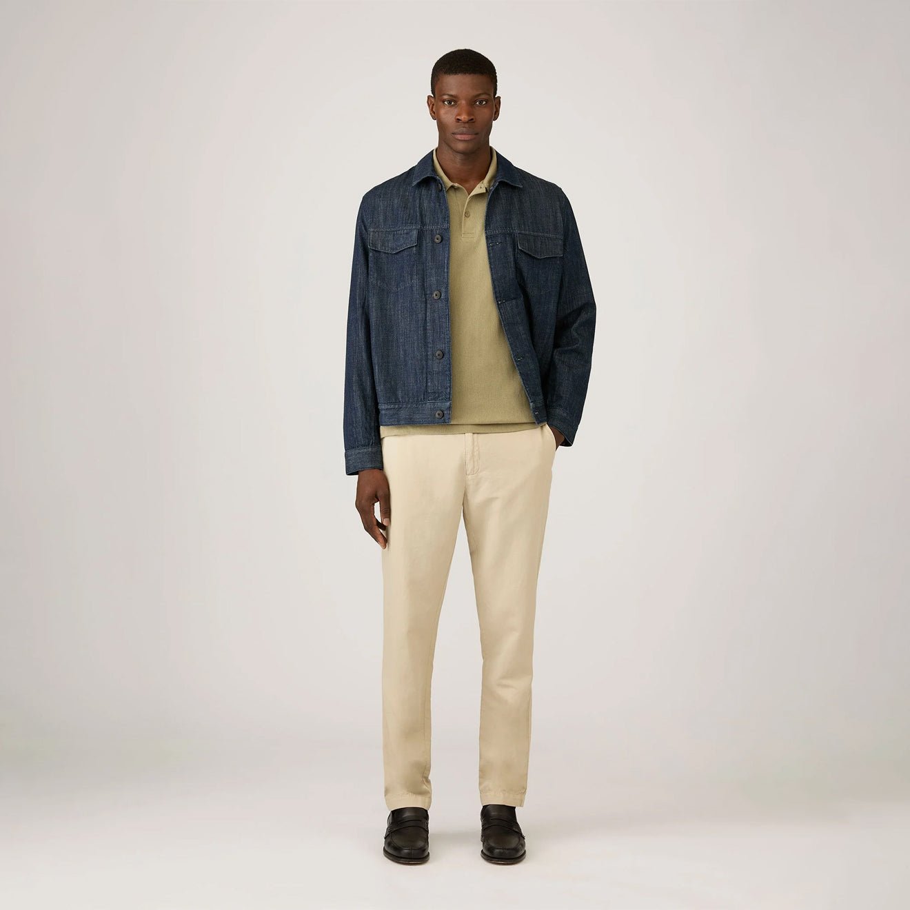 Sunspel SS Riviera Polo Shirt Pistachio