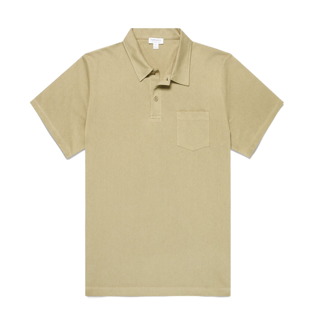 Sunspel SS Riviera Polo Shirt Pistachio