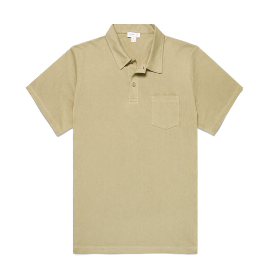 Sunspel SS Riviera Polo Shirt Pistachio