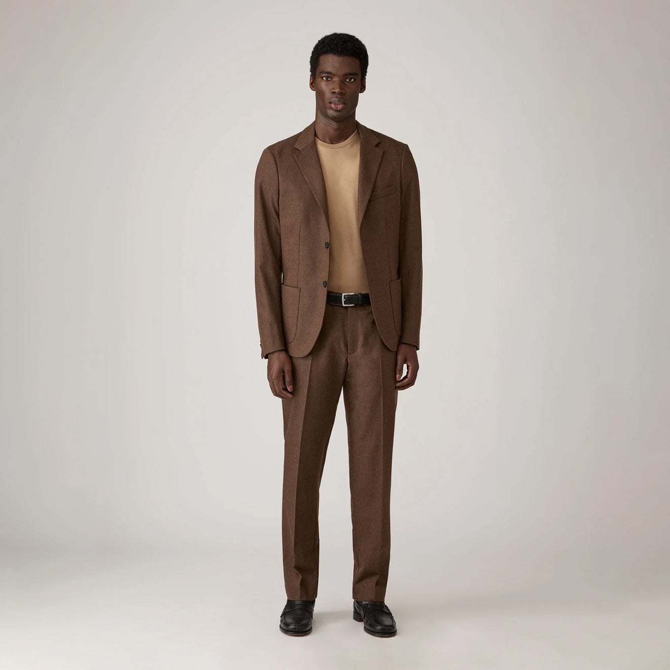Sunspel S/S Riviera T-Shirt Dark Beige