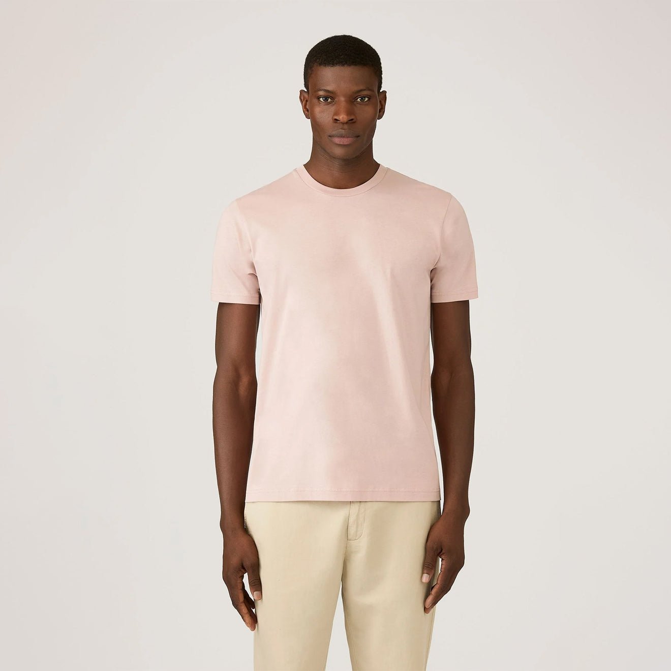 Sunspel SS Riviera T-Shirt Pale Pink