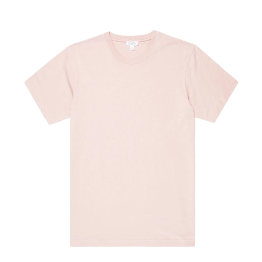 Sunspel SS Riviera T-Shirt Pale Pink