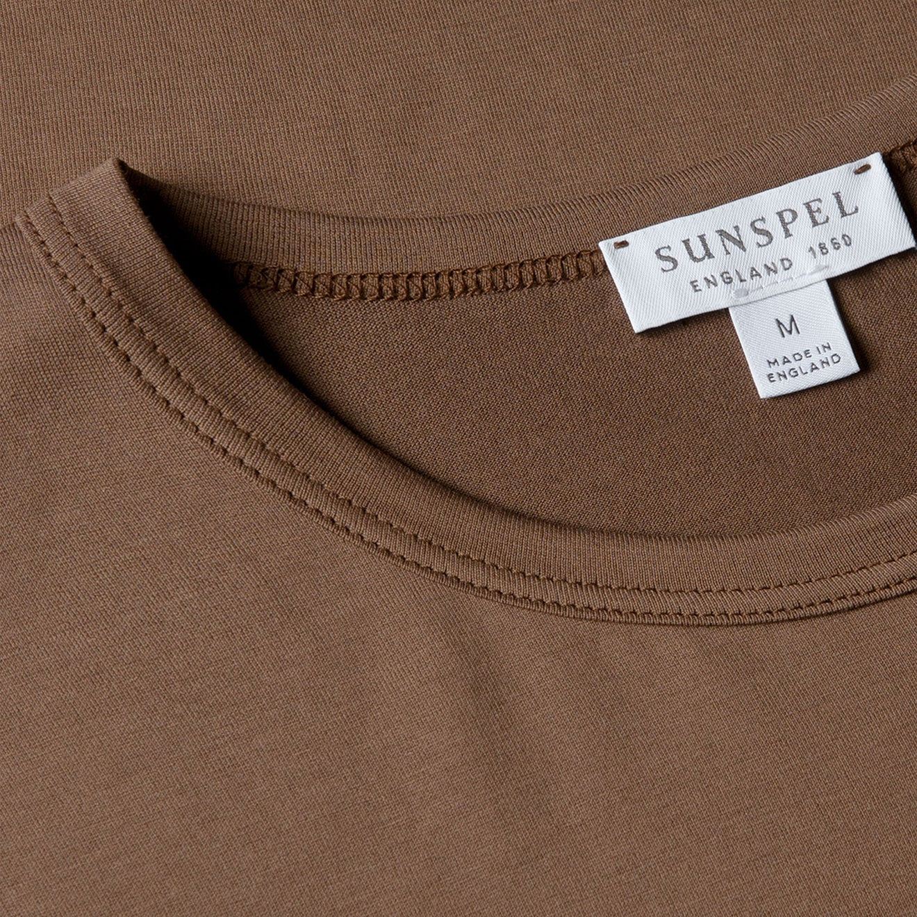 Sunspel S/S Classic T-Shirt Bark - The Sporting Lodge