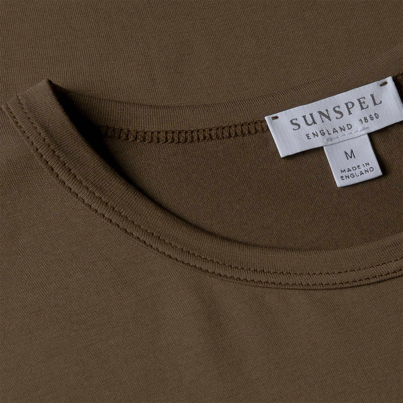 Sunspel S/S Classic T-Shirt Bark - The Sporting Lodge