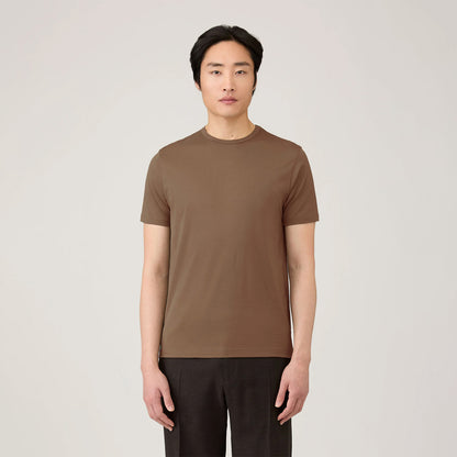 Sunspel S/S Classic T-Shirt Bark - The Sporting Lodge