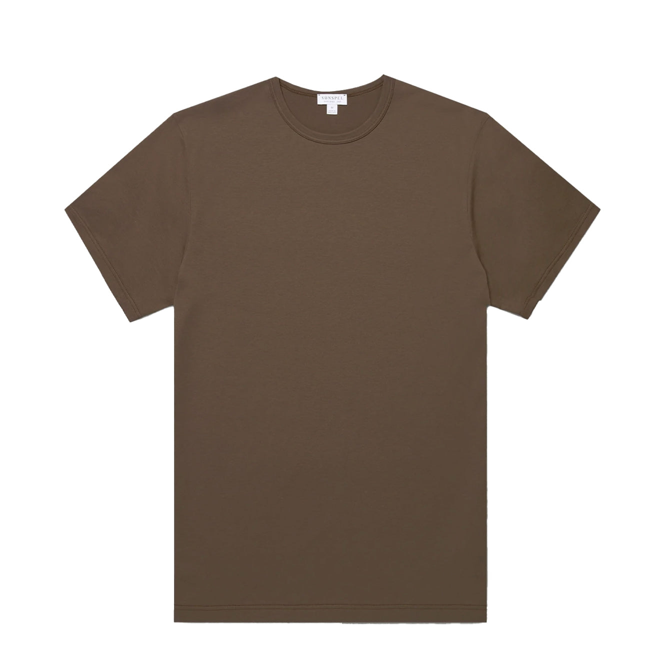 Sunspel S/S Classic T-Shirt Bark - The Sporting Lodge