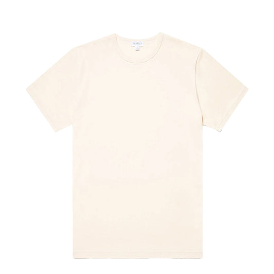 Sunspel S/S Crew Neck T-Shirt Undyed - The Sporting Lodge