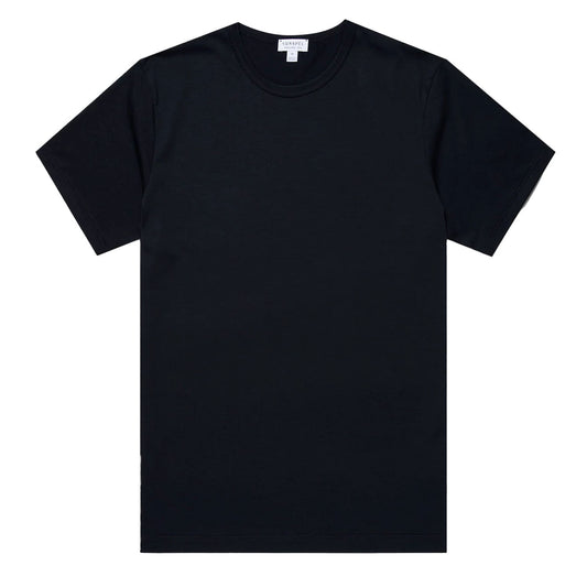 Sunspel S/S Crew Neck Tee Midnight Navy