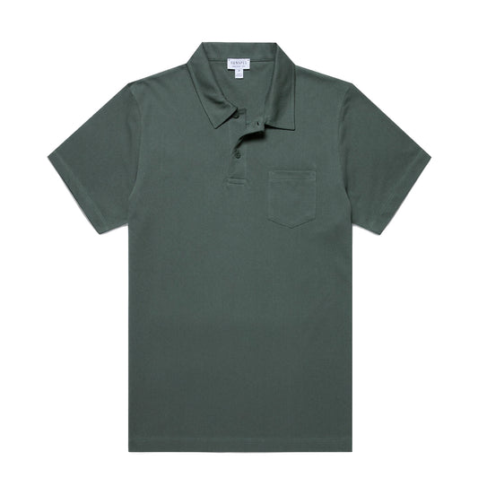 Sunspel S/S Riviera Polo Dark Green