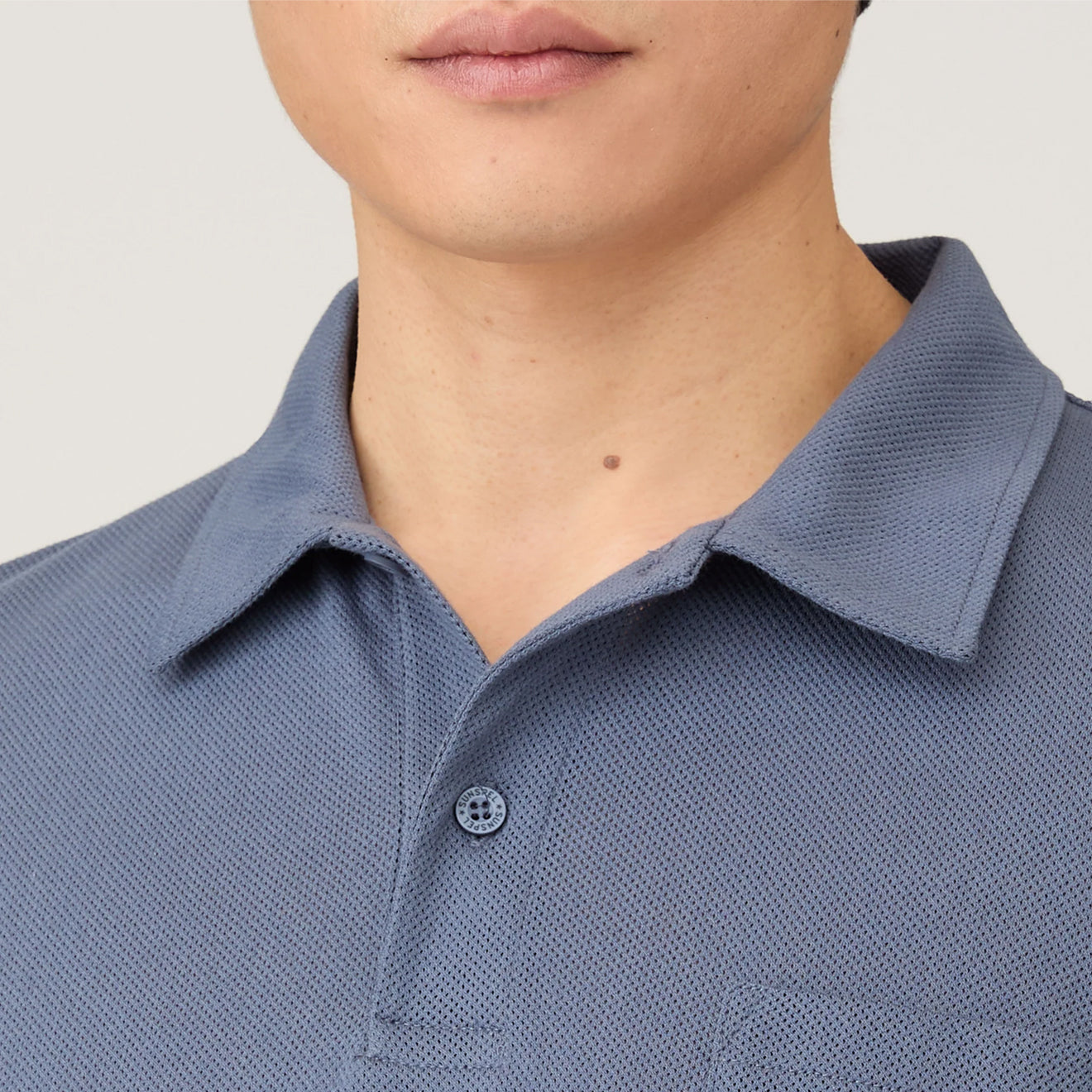 Sunspel S/S Riviera Polo Selvedge Blue - The Sporting Lodge