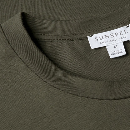 Sunspel S/S Riviera T-Shirt Dark Green - The Sporting Lodge
