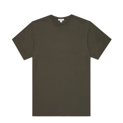 Sunspel S/S Riviera T-Shirt Dark Green - The Sporting Lodge