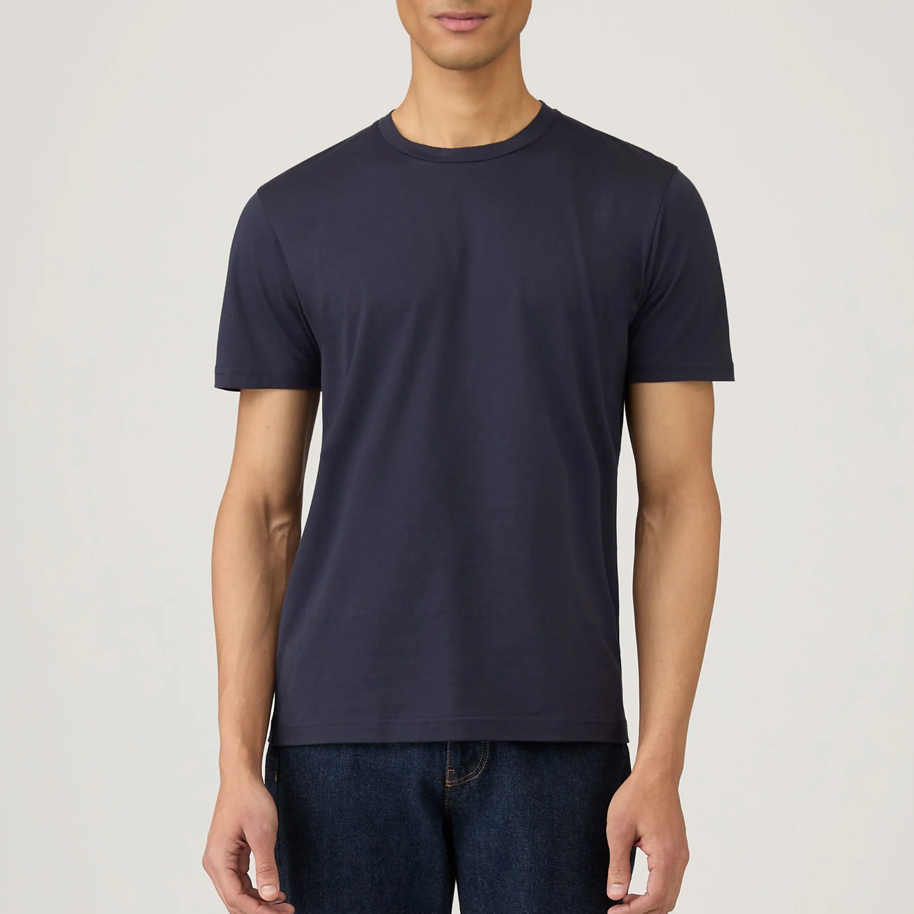 Sunspel S/S Riviera T-Shirt Navy - The Sporting Lodge