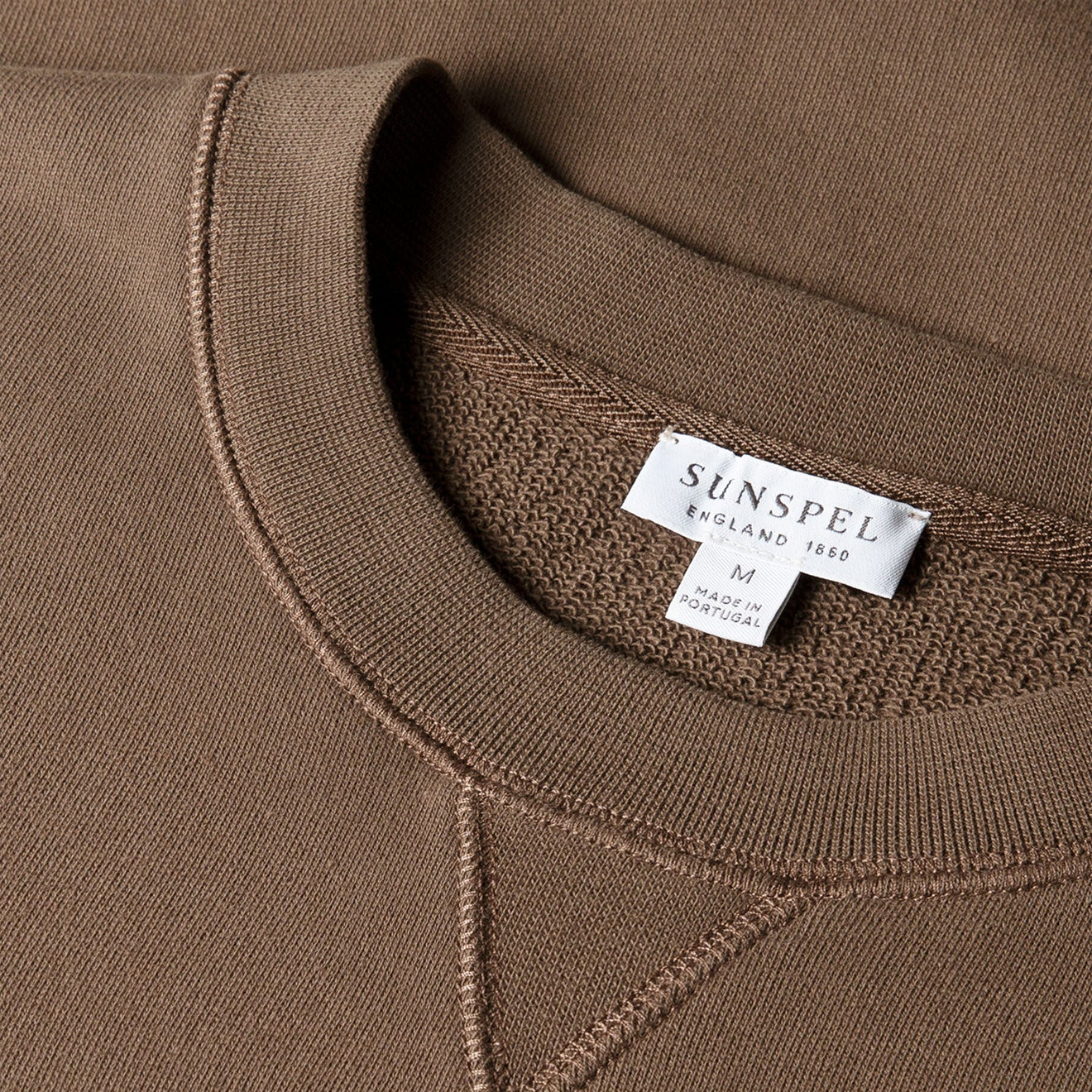 Sunspel Sweatshirt Bark - The Sporting Lodge