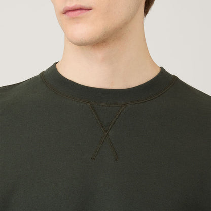 Sunspel Sweatshirt Dark Green - The Sporting Lodge