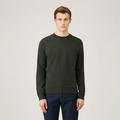 Sunspel Sweatshirt Dark Green - The Sporting Lodge