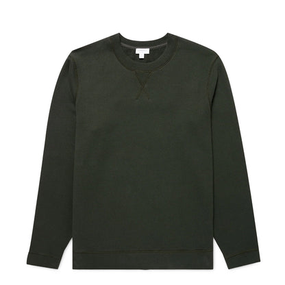 Sunspel Sweatshirt Dark Green - The Sporting Lodge