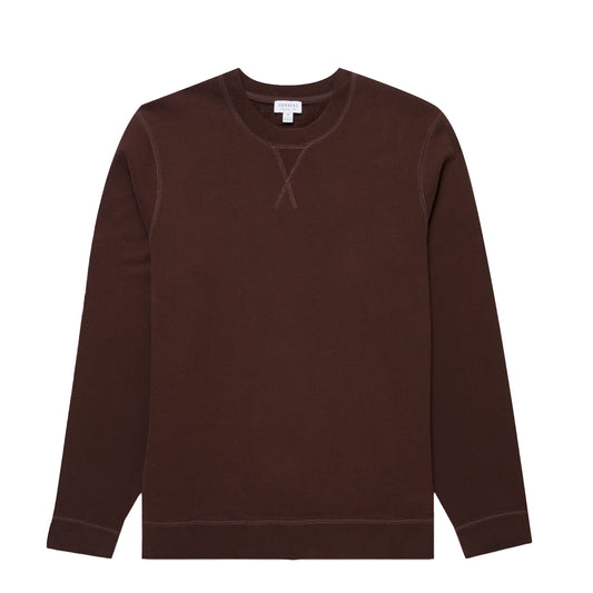 Sunspel Sweatshirt Truffle - The Sporting Lodge