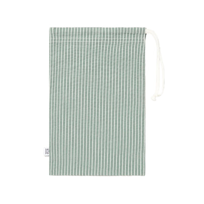 Sunspel Textured Stripe Swimshort Bright Green / White Seersucker Pinstripe