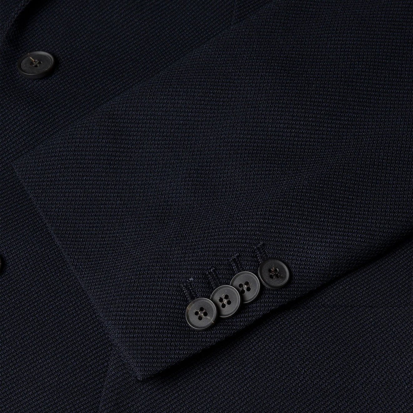 Sunspel Textured Wool Blazer Navy - The Sporting Lodge