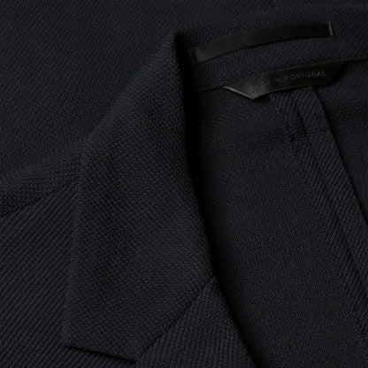 Sunspel Textured Wool Blazer Navy - The Sporting Lodge