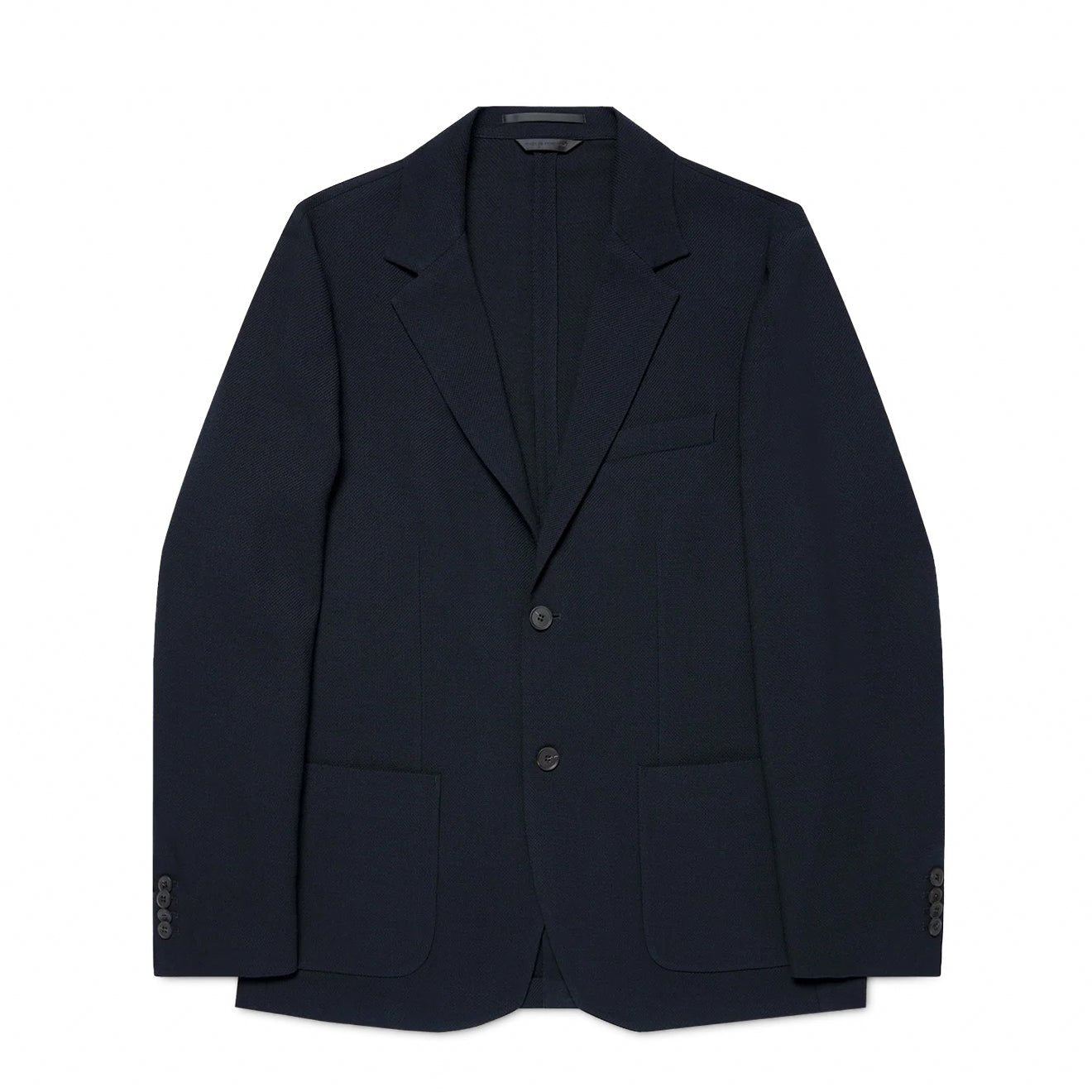 Sunspel Textured Wool Blazer Navy - The Sporting Lodge